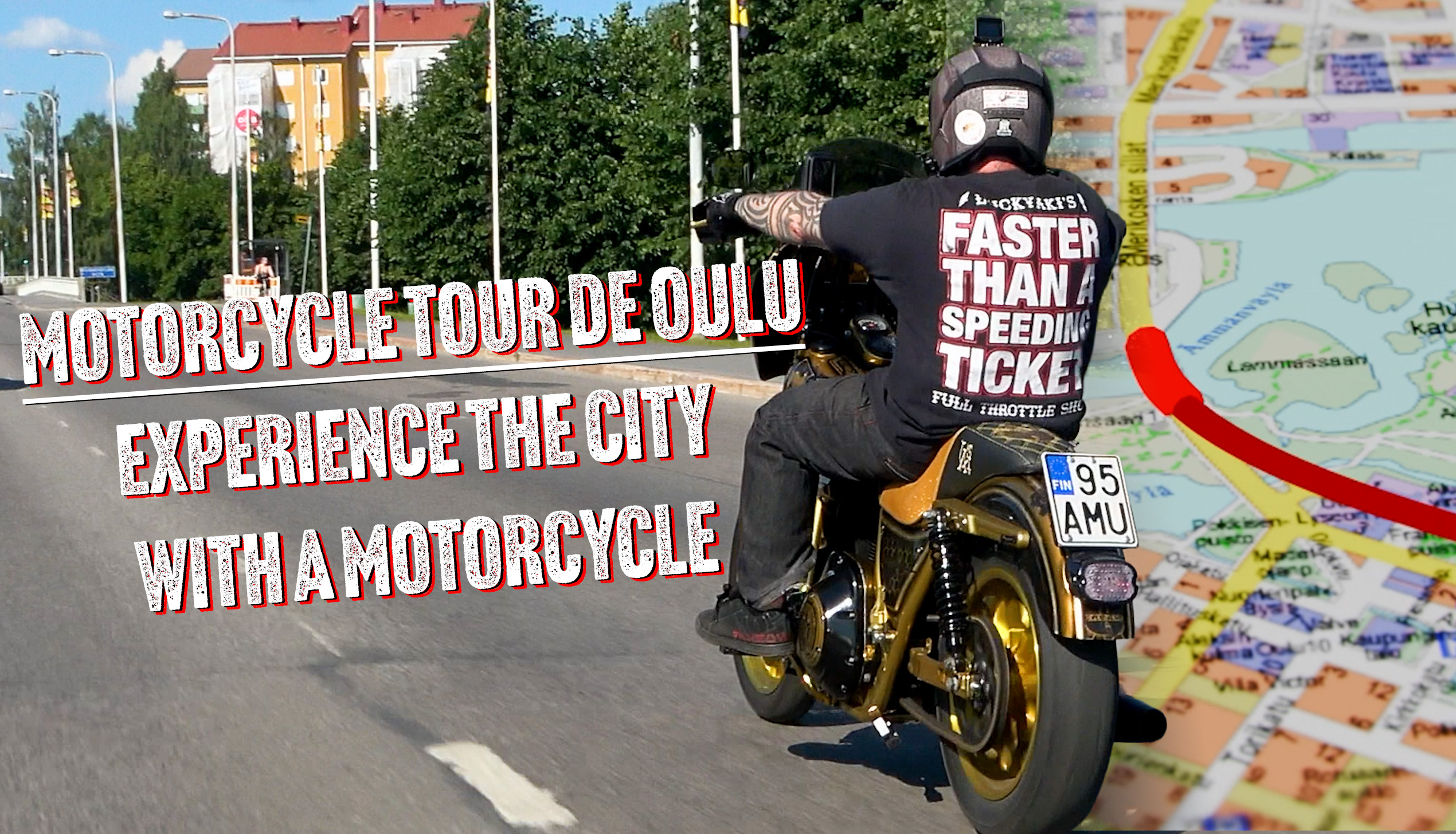 Moottoripyöräseikkailu yhteistyössä Oulun Kaupungin kanssa